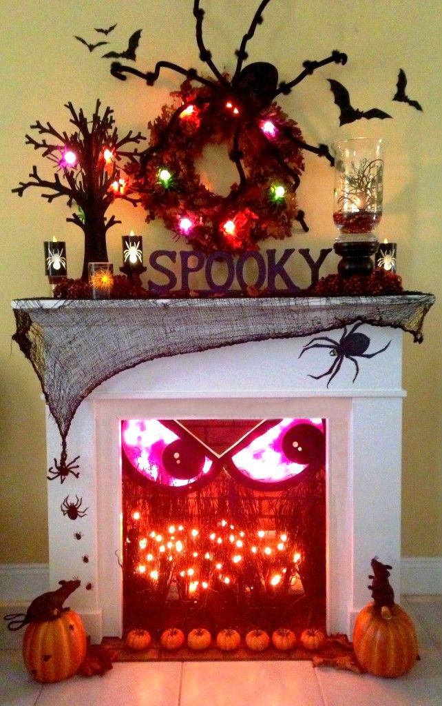 Cool Fireplace Halloween Decorations