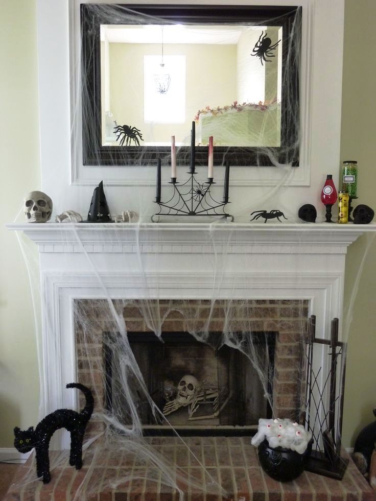 Cool Halloween Fireplace Decorations