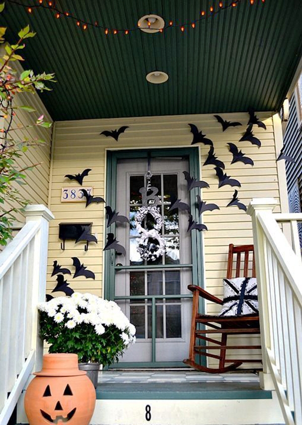 Front Door Bats Halloween Decorations