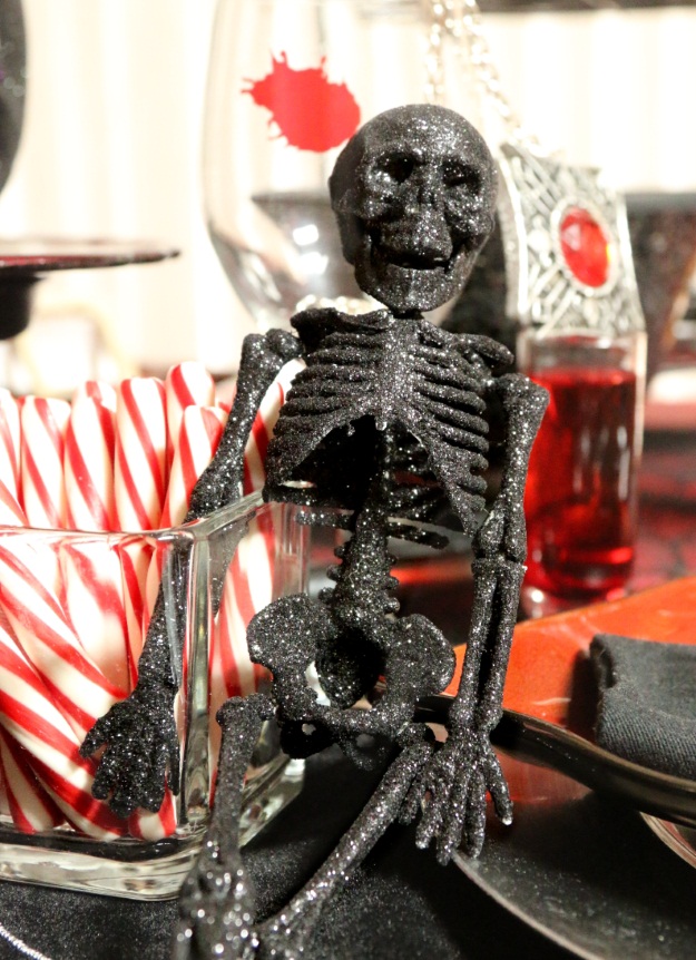 Glitter Skeleton Gothic Halloween Decorations
