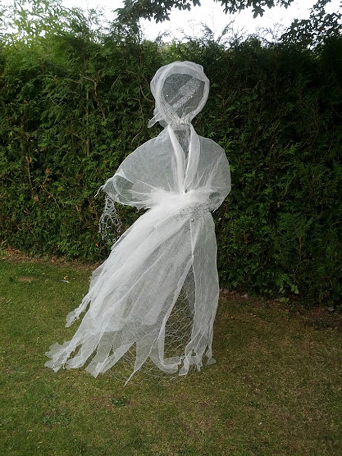 Halloween Chicken Wire Ghost Dresses