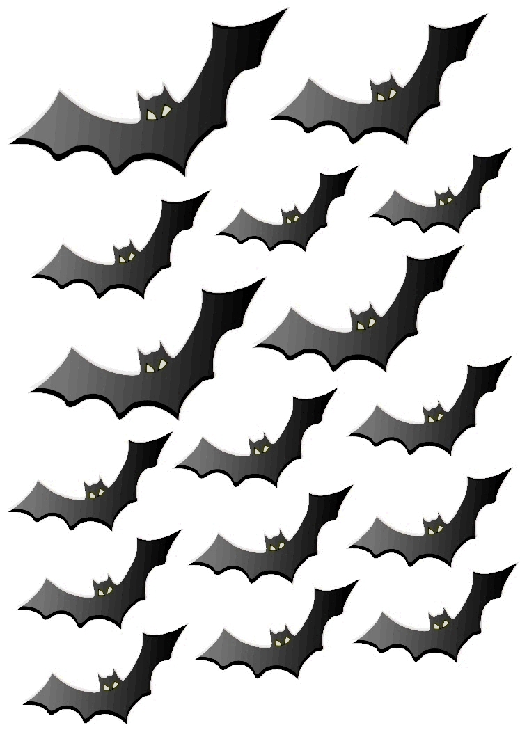 Halloween Decorations Bats Paper