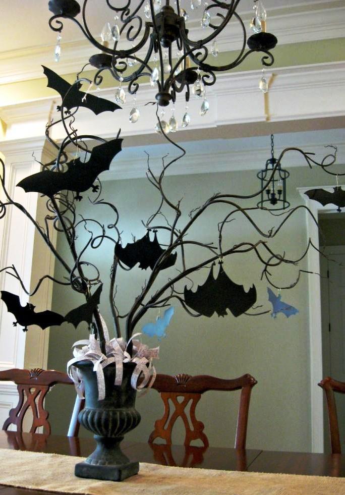 Halloween Paper Bat Tree Decorations