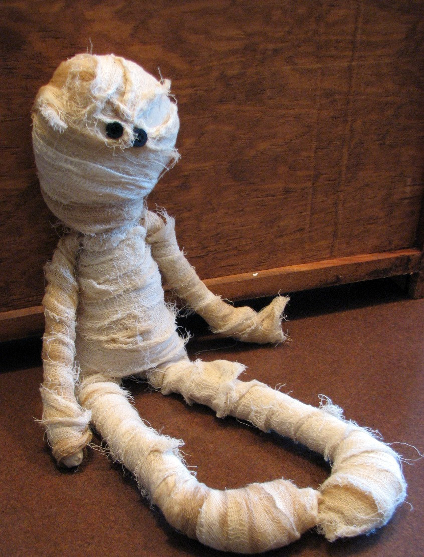 Mummy Doll Primitive Country Halloween Decoration