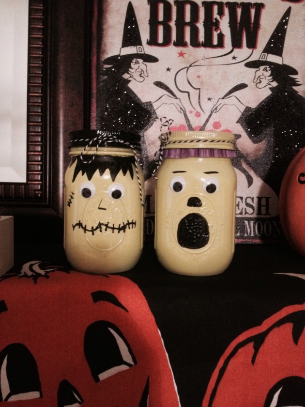 Scary Halloween Decorations Mason Jar