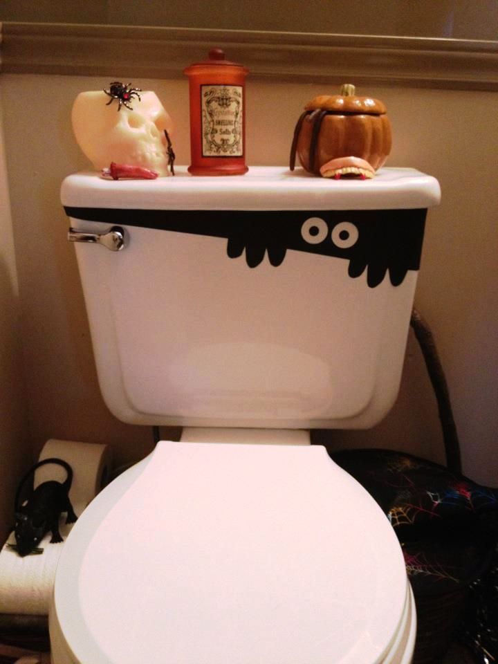Toilet Bathroom Halloween Decorations