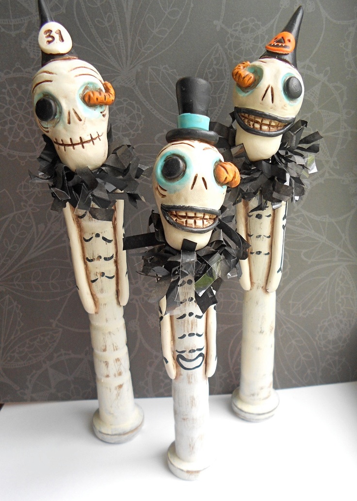 Vintage Halloween Skeleton Decorations Ideas