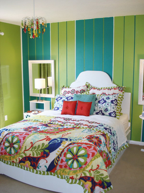 Awesome Green Bedroom Design