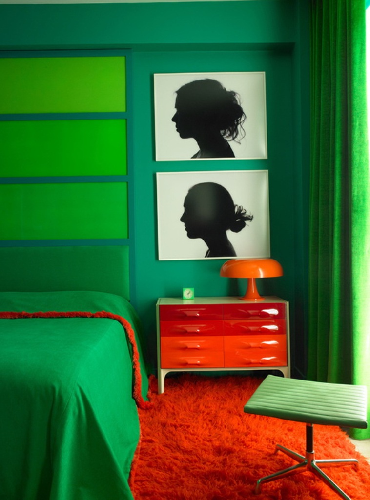 Beautiful Green Bedroom Design