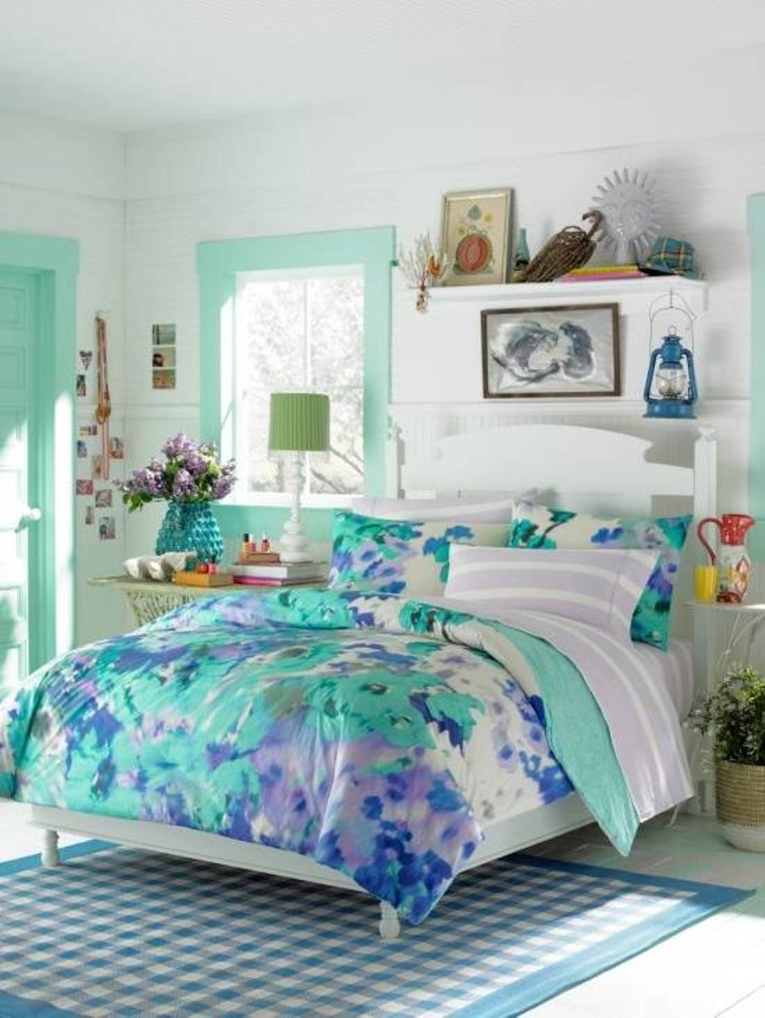 Blue Bedroom Design For Teen Girls