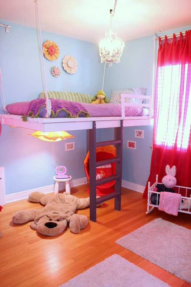 DIY Loft Bed Girls Bedroom Ideas