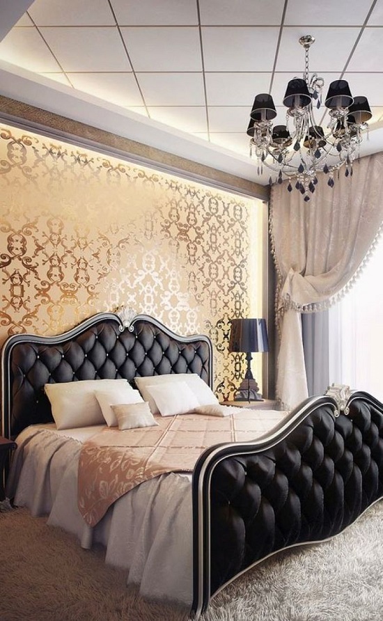 Gorgeous Gold Bedroom Design