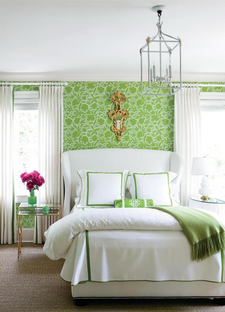 Minimalist Green Bedroom Ideas With Luxury Interior