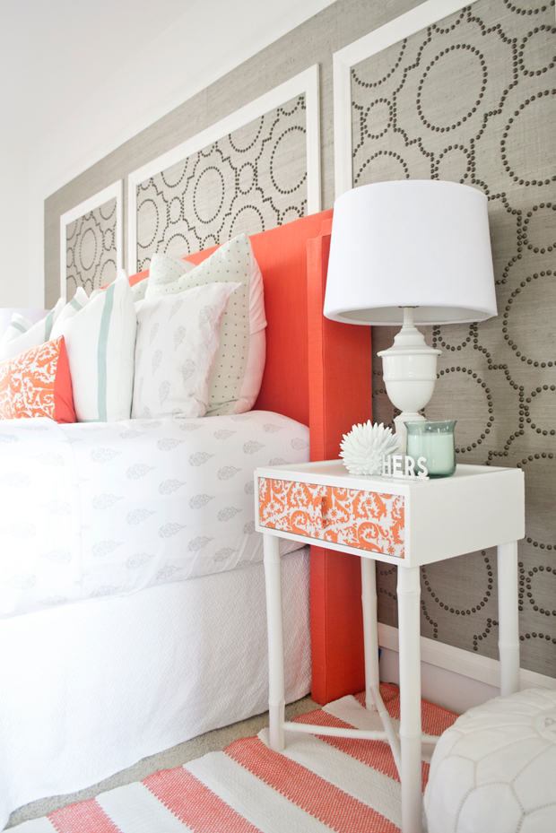 Incredible Coral Bedroom Design