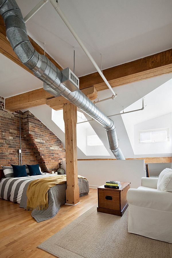 Industrial Loft Bedroom Ideas