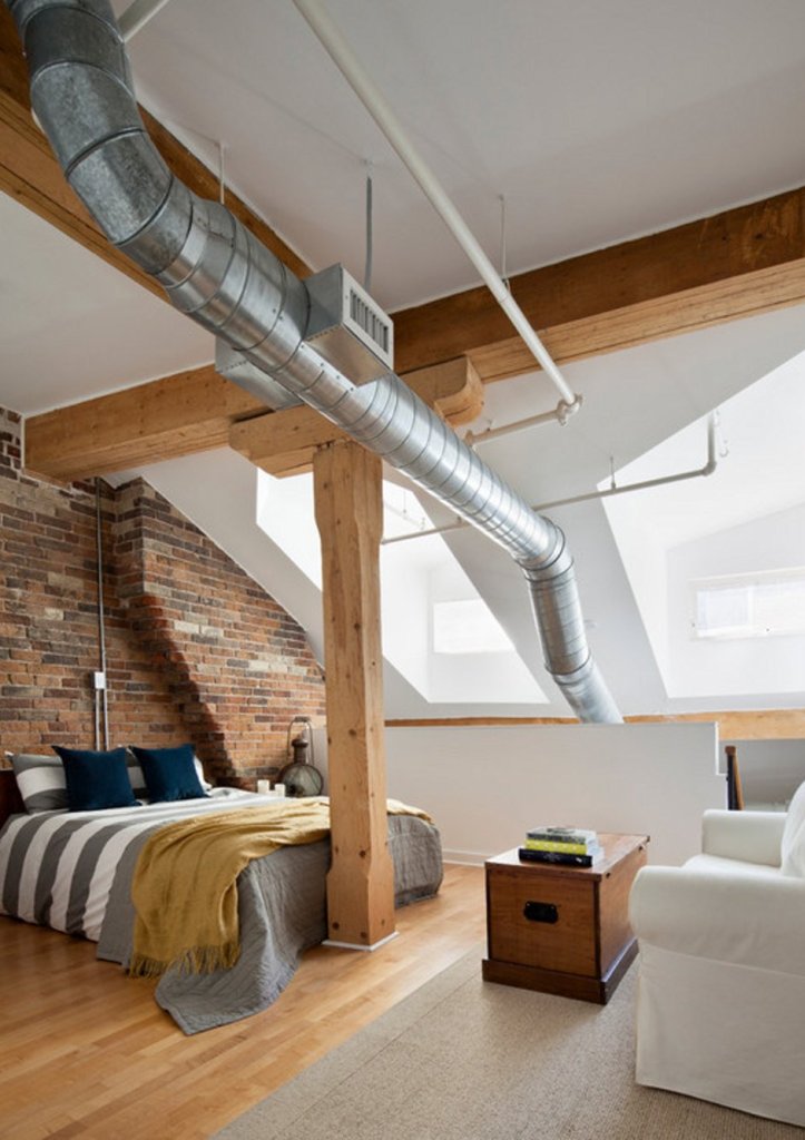 Modern Industrial Bedroom Design