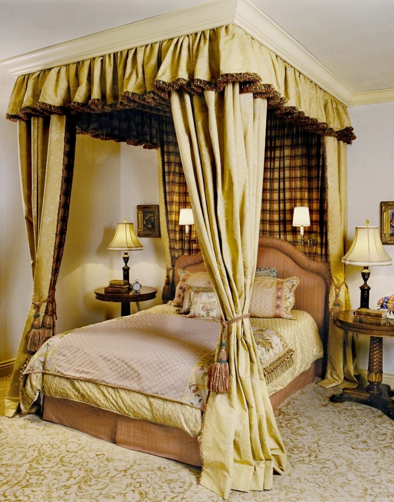 Unique Gold Bedroom Design