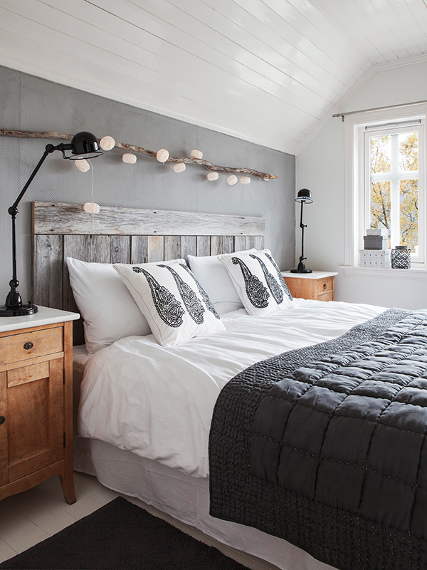White And Gray Bedroom Design