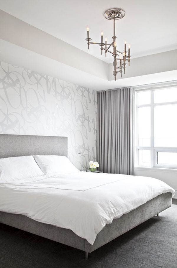 White Bedrooms with Grey Walls