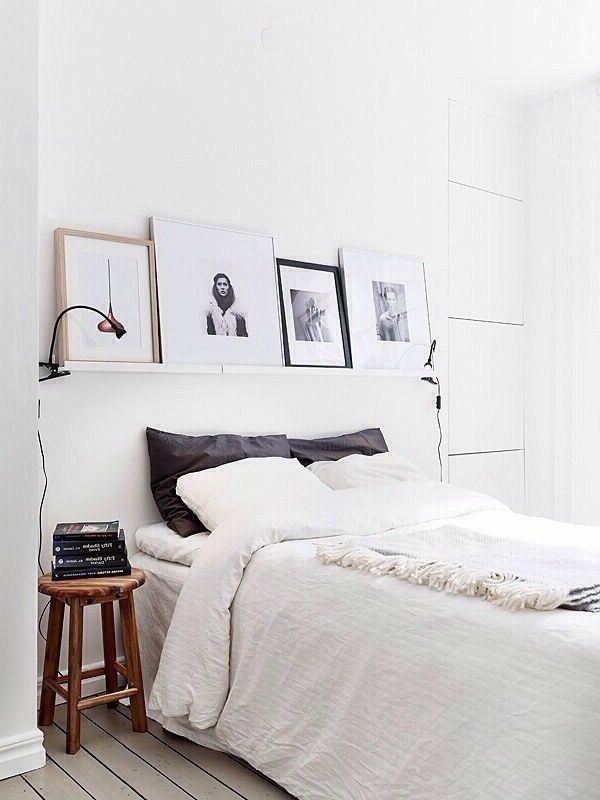 White Minimalist Bedroom Design