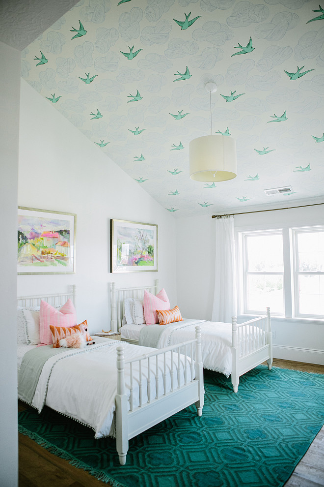 White and Teal Kids Bedroom Ideas