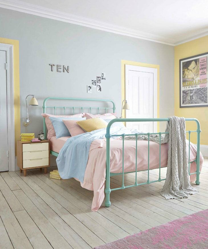 pastel hues bedroom Design