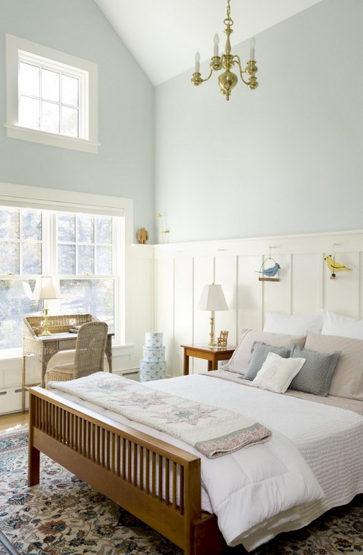 Behr Aqua Breeze Paint Classic Bedroom Design