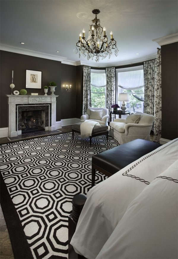 Black and White Master Bedroom