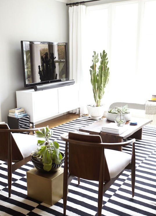Black and White Rugs Living Room