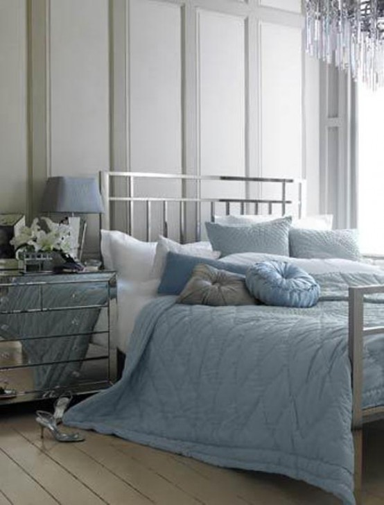 Blue and Grey Bedroom