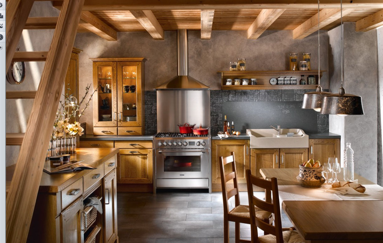 paris country kitchen design