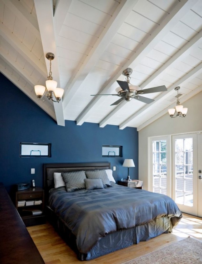 Dark Blue Bedroom Design Ideas