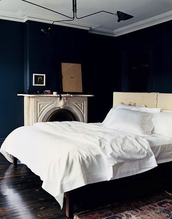 Dark Blue Paint Bedroom