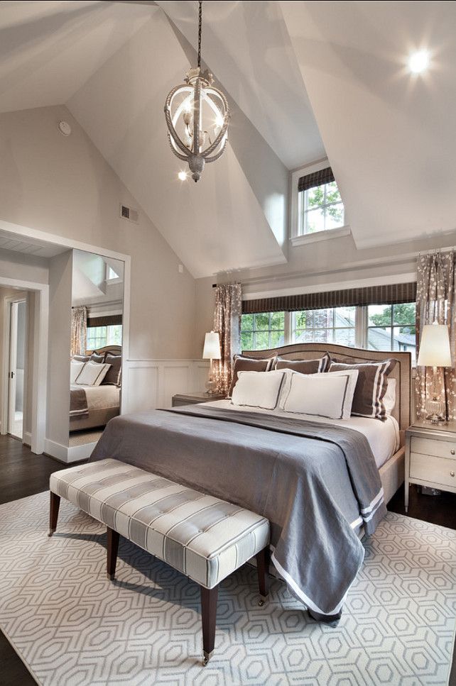 bedroom ceiling vaulted warm farrow ball paint colors master bedrooms cape cod decor cornforth ceilings inspiration grey bed guest luxury