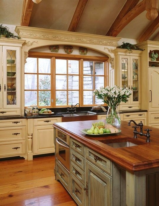 French Country Kitchen Cabinet Color