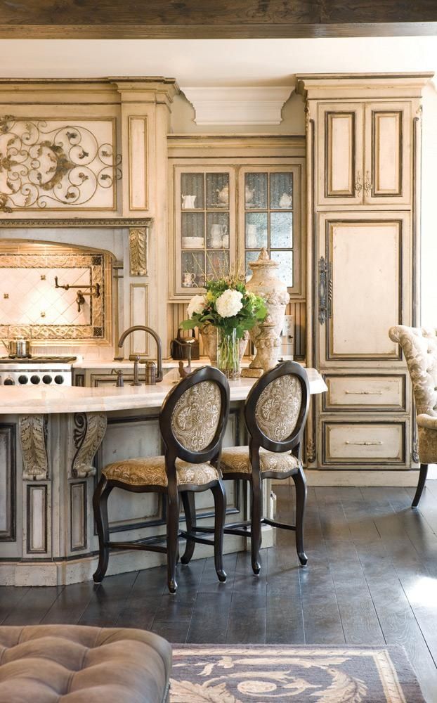 French Country Kitchen Cabinets Design