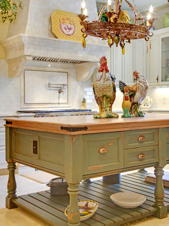 French Country Kitchen Island Lighting