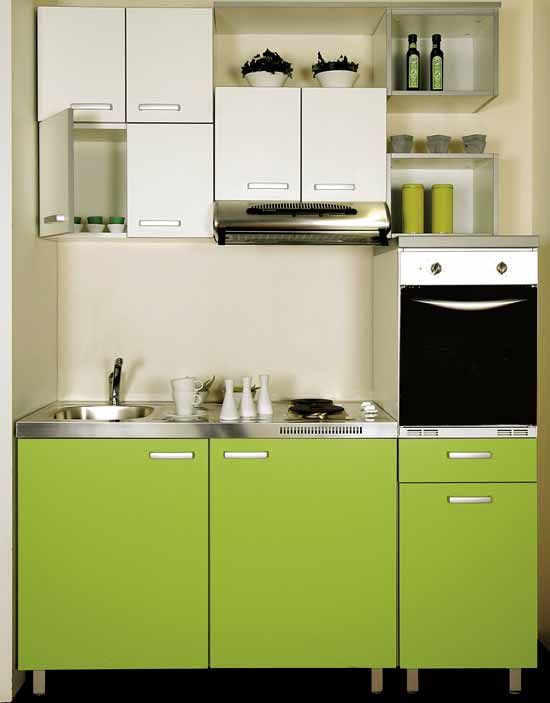 Green Small Kitchen Design Ideas