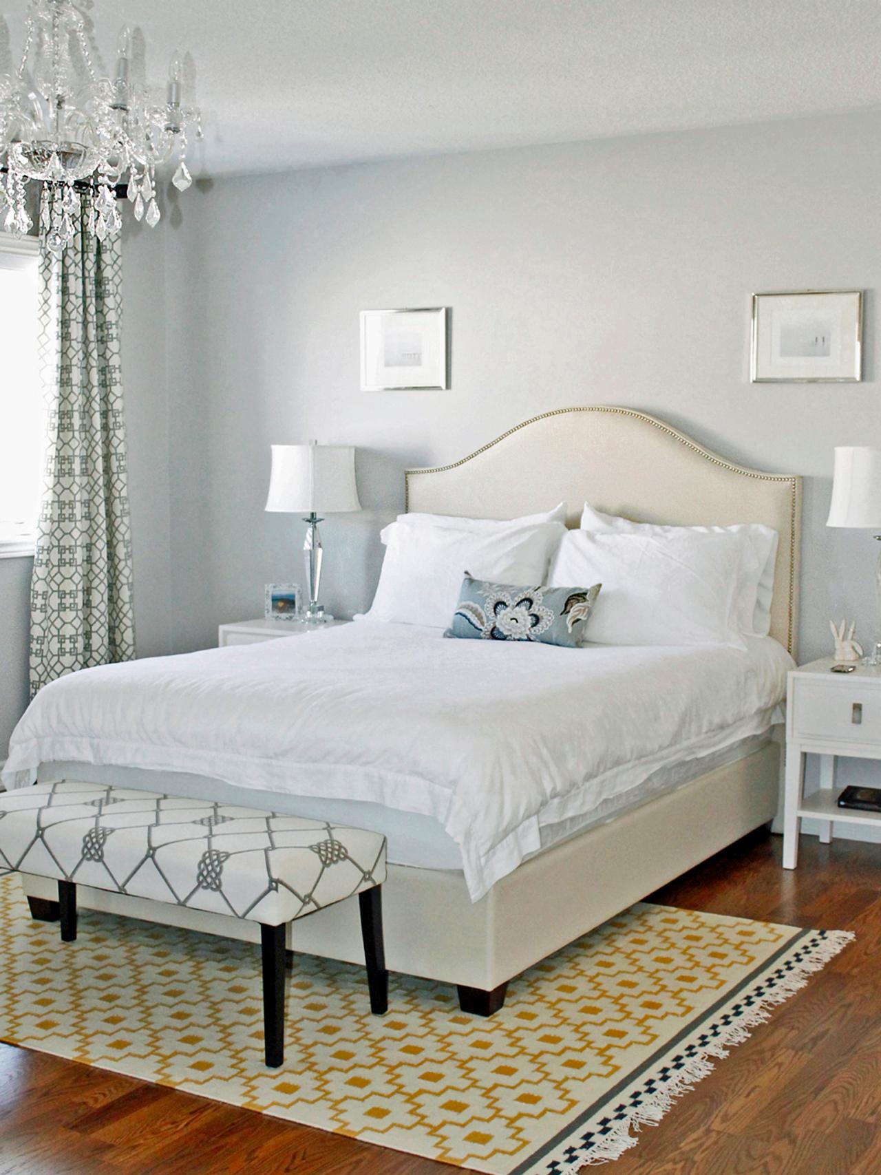 Light Grey and White Bedroom