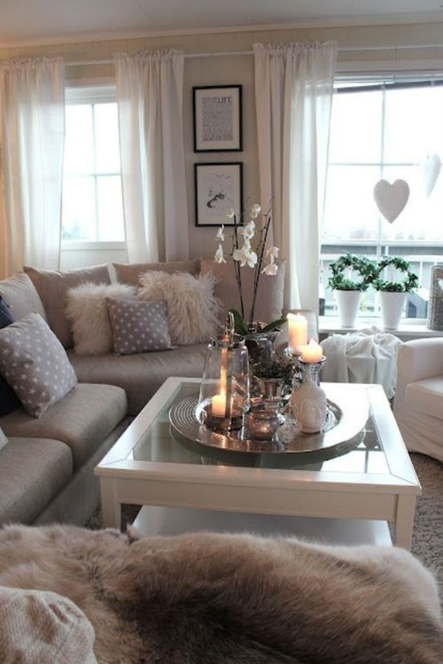 Living Room Table Decor Candles