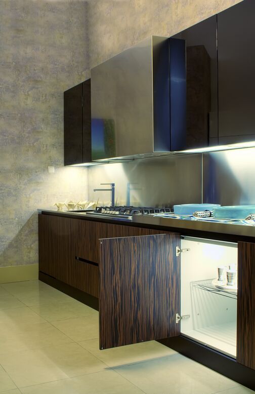 Modern Dark Wood Kitchen Cabinets Ideas