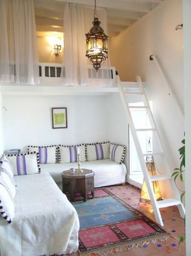 Moroccan Style Living Room Loft