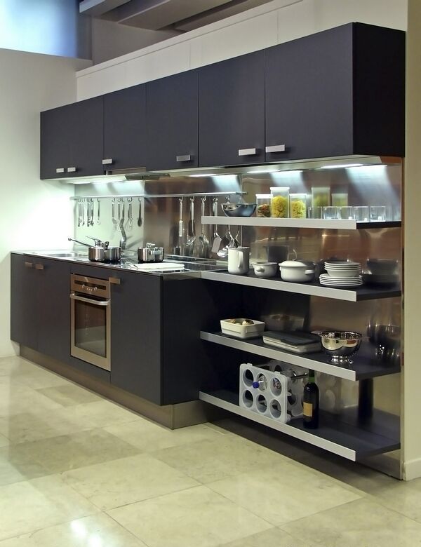 Open Kitchen Cabinet Design