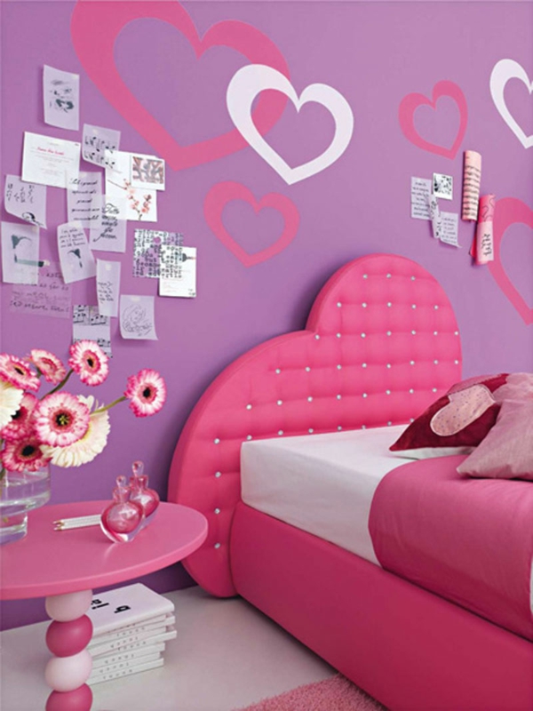 Pink Purple Girls Bedroom Design