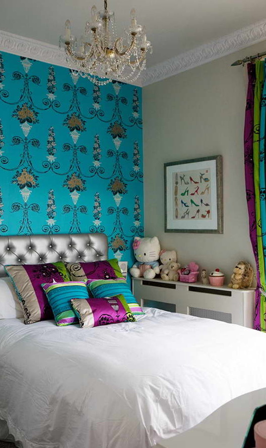Purple and Teal Bedroom Design Ideas
