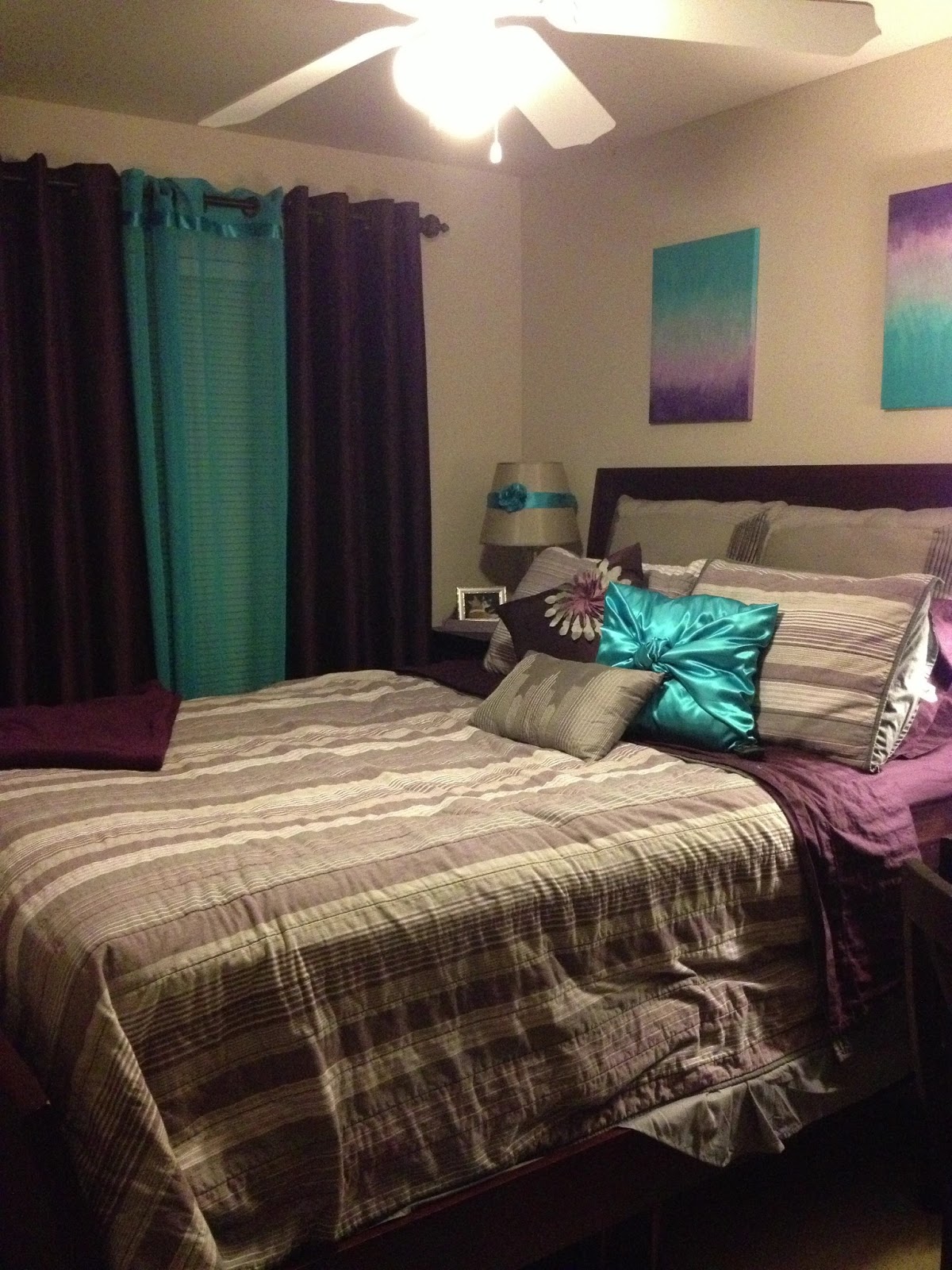 Purple and Teal Bedroom Ideas