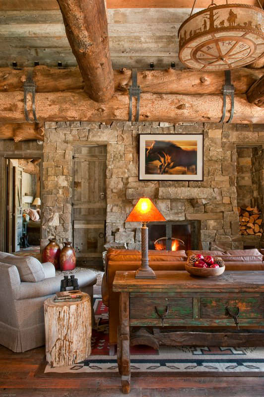 Rustic Cabin Living Room Ideas