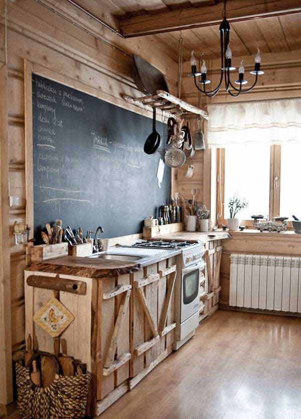 Rustic Kitchen Chalkboard Ideas