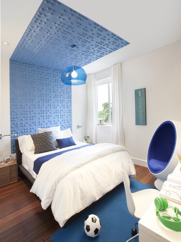 Teen Boy Bedroom With Blue Color Ideas