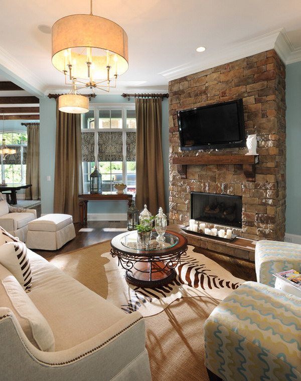 40 Awesome Living Room Designs With Fireplace - Decoration Love
